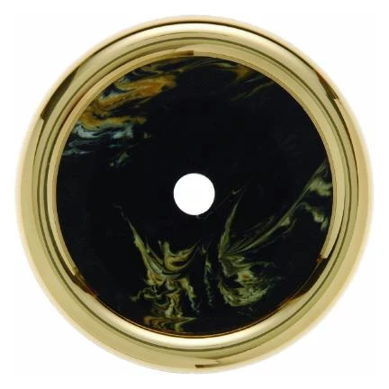  артикул 109022 название Berker Декоративная оконечная накладка для поворотных выключателей/кнопок цвет: черный Palazzo