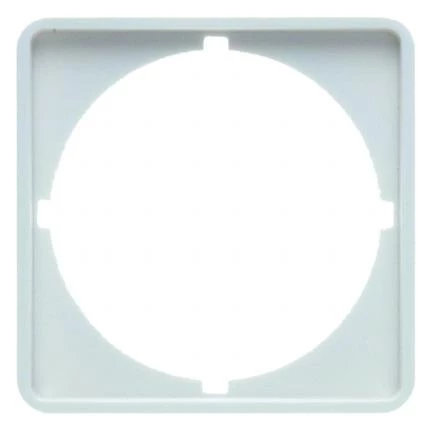  артикул 114309 название Berker Переходная рамка для центральной панели 50 x 50 мм цвет: полярная белезна, с блеском Modul 2